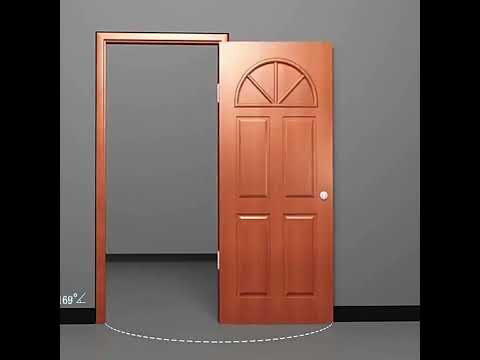 2pcs /Set 4 Inch Stainless Steel Hinge Free Slotting Door Switch Hinge - YouTube Video