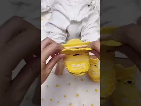 Fashion Baby Socks With Rubber Soles Infant Sock Newborn Autumn Winter Children Floor Socks Shoes Anti Slip Soft Sole Sock(525 khaki) - YouTube Video