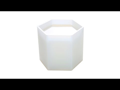 BM-02 Flower Pot Cup Pen Holder Silicone Mold(Roun) - YouTube Video