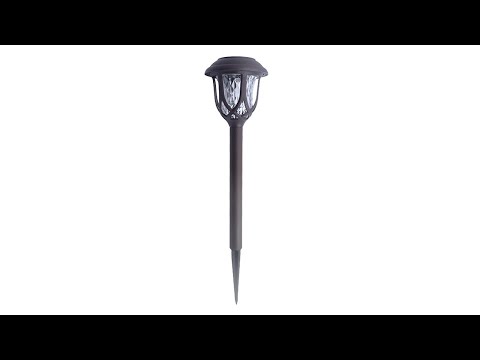 Solar Energy Coffee Outdoor Lawn Lamp IP65 Waterproof LED Decorative Garden Light (Colorful Light) - YouTube Video
