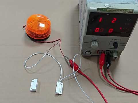 Embedded NC Model Door Magnetic Sensor Switch - YouTube Video