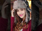 Fawn Pattern Cold Protection Warm Bomber Hats Flight Hats(Black) - YouTube Video