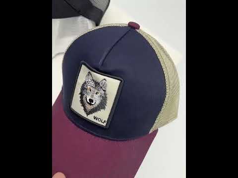 Cotton Embroidered Animal Baseball Cap(Red1 Wolf) - YouTube Video