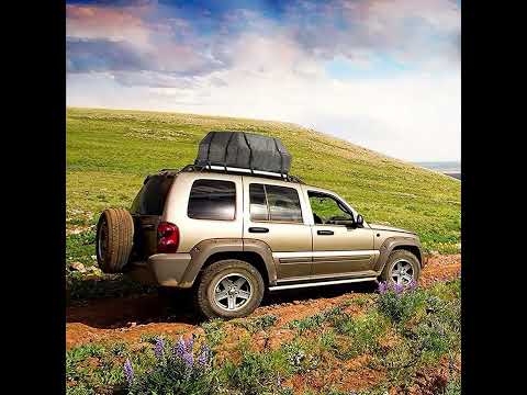 15 Cubic Foot Car Universal Rainproof Roof Luggage Outdoor Camper Roof Bag + Non-slip Mat(Black) - YouTube Video