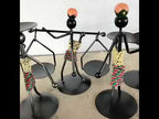 Retro Wrought Iron Man-shaped Candlestick Ornament Restaurant Table Decoration Props, Color: 21 - YouTube Video