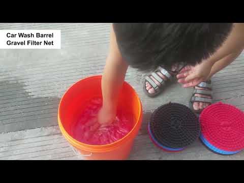 Car Wash Barrel Gravel Filter Isolation Net, Size: Large 26cm(Red) - YouTube Video