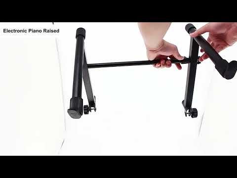Electronic Piano Raised Stand Piano Keyboard Universal Double Layer Raised Stand Musical Instrument Accessories(Black) - YouTube Video