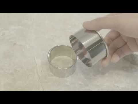 3 PCS Stainless Steel Round Dumplings Wrappers Molds Set Cutter Maker Tools(Circular) - YouTube Video