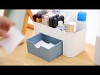 Jewelry And Cosmetics Storage Box Drawer Type Plastic Desktop Rack(Blue) - YouTube Video