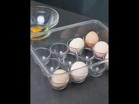 Kitchen Refrigerator Storage Box Compartment with Lid Egg Storage Box, Specification:14 Grid - YouTube Video