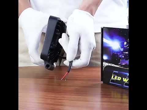 DC 12V-80V Forklift LED High Brightness Front Working Headlight, Size: 4 Inches 9 Beads - YouTube Video