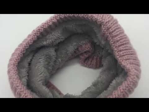 Winter Plus Velvet Thicken Warm Pullover Knit Scarf, Size:47 x 22cm(Black) - YouTube Video