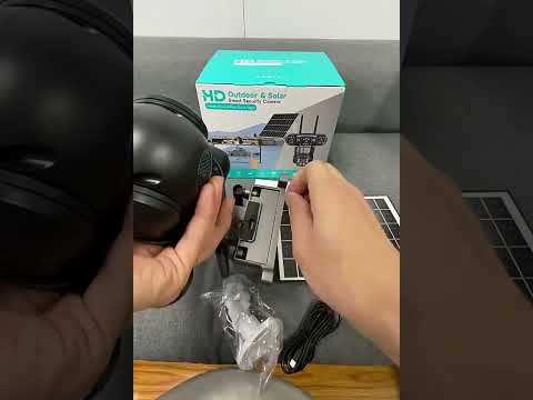 V380 Pro 2MP Panoramic 360 Degrees Triple Lens Wireless WiFi Solar Powered Surveillance Camera(Black) - YouTube Video