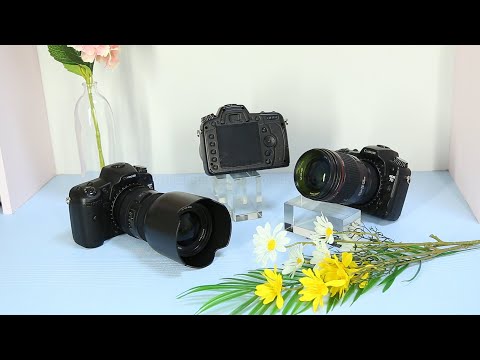For Canon EOS 7D Non-Working Fake Dummy DSLR Camera Model Photo Studio Props with Strap - YouTube Video