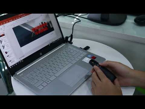 Multimedia Presenter with Laser Pointer & USB Receiver for Projector / PC / Laptop, Control Distance: 15m (R400)(Black) - YouTube Video