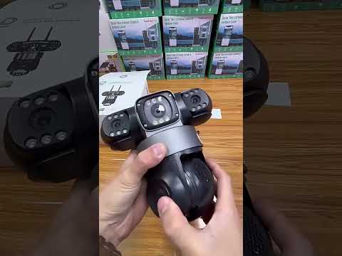 V380 3MP HD Panoramic 360 Degrees Triple Lens Wireless WiFi Surveillance Camera, EU Plug(Black) - YouTube Video