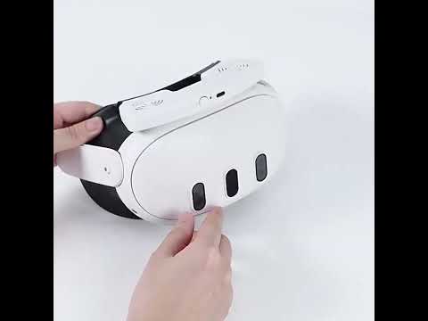 For Meta Quest 3 STARTRC GAMES VR Air Circulation Quick Removal Breathable Replacement Mask(With Fan) - YouTube Video