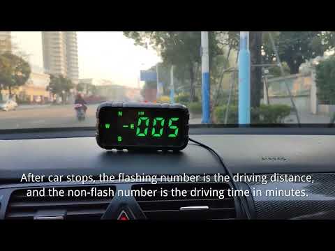 C3010 Car Head-up Display Speed Alarm(English Version) - YouTube Video