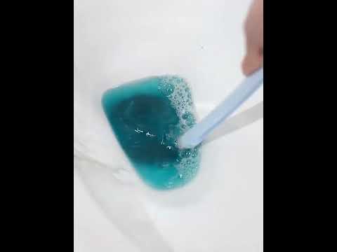 Golf Toilet Brush With Self-Opening And Closing Water-Proof Base(White) - YouTube Video