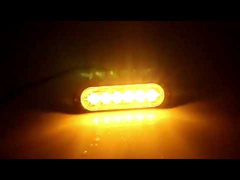 Car Modification High-brightness Flashing Warning Lights, Specification: One For Two 4 Light(Red Blue Flashing) - YouTube Video