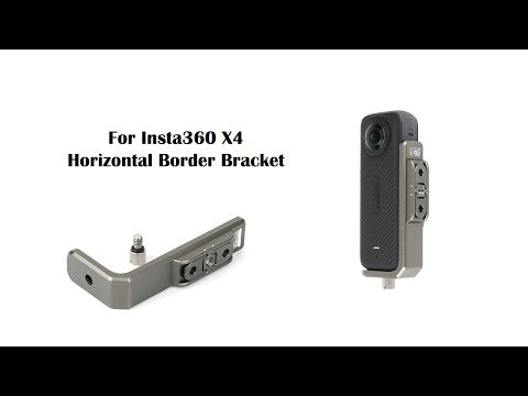 For Insta360 X4 Horizontal Border Bracket Mount Adapter - YouTube Video