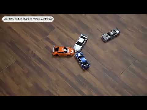 1:43 Full Scale Mini 4WD Drifting Charging Remote Control Car, Color: 4301 Black Mustang - YouTube Video