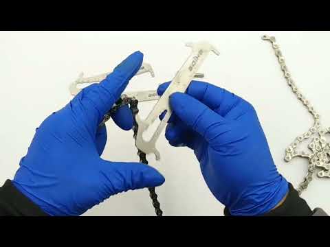 BIKERSAY BT035S Bicycle Chain Wear Checker MTB Chains Gauge Measurement Ruler Repair Tool - YouTube Video