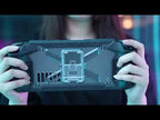 For Steam Deck Shockproof Game Console Case with Holder & Shoulder Strap(Black+Transparent) - YouTube Video