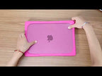 For MacBook Air 13.6 inch A2681 2022 / M3 2024 A3113 / M4 2025 A3240 TPU + PC Two-color Anti-fall Laptop Protective Case(Red) - YouTube Video