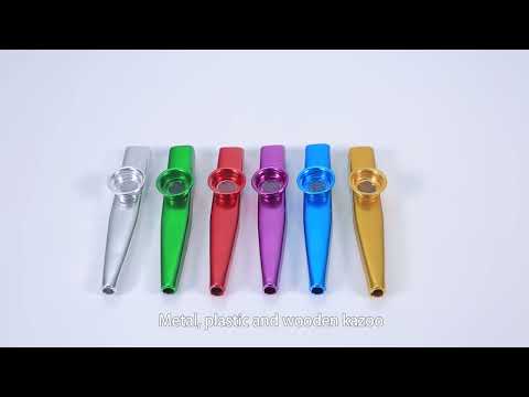 10 PCS Metal Kazoo Children Accompaniment Instrument(Gold) - YouTube Video