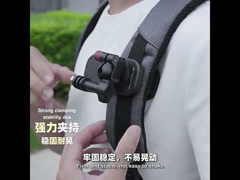 For DJI/GoPro/Insta360 Backpack Shoulder Strap Camera Mount, Specification: Magnetic - YouTube Video