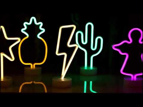 Thunder Romantic Neon LED Holiday Light with Holder, Warm Fairy Decorative Lamp Night Light for Christmas, Wedding, Party, Bedroom(Warm White) - YouTube Video