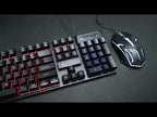 SHIPADOO D500 Colorful Illuminated Wired Keyboard Mouse Set(White) - YouTube Video