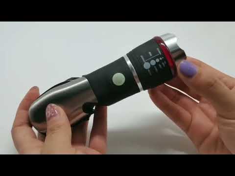 Outdoor Window Breaking Escape Safety Hammer Emergency Flashlight(Black White) - YouTube Video