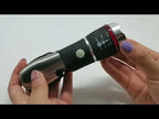 Outdoor Window Breaking Escape Safety Hammer Emergency Flashlight(Black White) - YouTube Video
