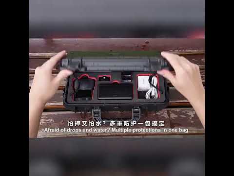 For DJI Osmo 360 / Osmo 360 II STARTRC Waterproof EVA ABS Dual-layer Suitcase Storage Box (Black) - YouTube Video