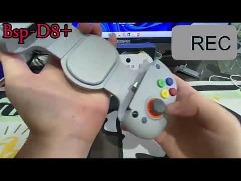 D8+ Wired & Wireless Telescopic Game Controller Foldable USB-C, Hall Sensing Joystick For Switch/Android/IOS/PC(White) - YouTube Video