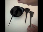 Hair Dyeing Salon Comb Tool Set Hair Salon Mixing Bowl Care Brush - YouTube Video
