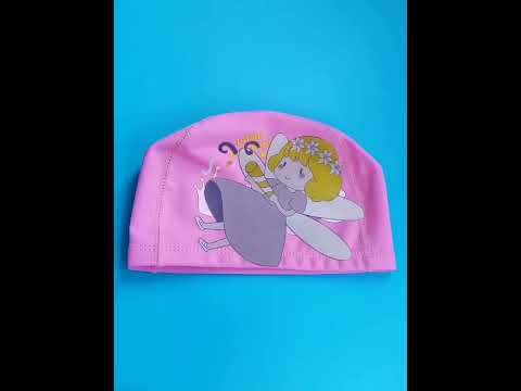 Cute Cartoon High Elastic Children PU Waterproof Swimming Cap(Astronauts) - YouTube Video