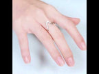 S925 Sterling Silver Simple Wave Curve Women Ring - YouTube Video