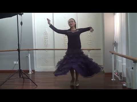 Sequin Swing Modern Dance Long Skirt Competition Costume (Color:Red Size:Free Size) - YouTube Video