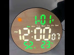 DS-5853L Multifunctional Wall Clock, LED Round Bamboo Pattern Weather Display Electronic Clock(Green) - YouTube Video