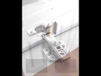 304 Stainless Steel Hinge Hydraulic Damping Mute Thickening Buffer Hinge (Set) - YouTube Video