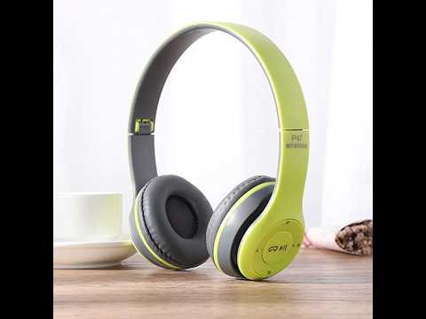 P47 Foldable Wireless Bluetooth Headphone with 3.5mm Audio Jack, Support MP3 / Call(Red) - YouTube Video