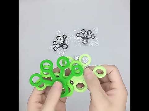 Silicone Finger Trainer Device Fan-shaped Pull Ring(Light Green) - YouTube Video