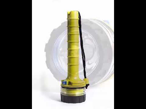 AJS-889 50m Diving Bright Waterproof Flashlight LED High Lumen Long Range Underwater Salvage Light(Blue) - YouTube Video