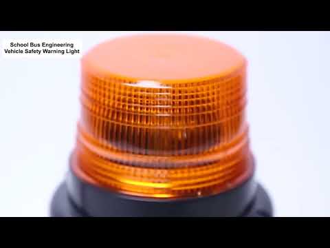 School Bus Engineering Vehicle Safety Warning Light Rear-end Collision Yellow Signal Lamp (Red Light) - YouTube Video