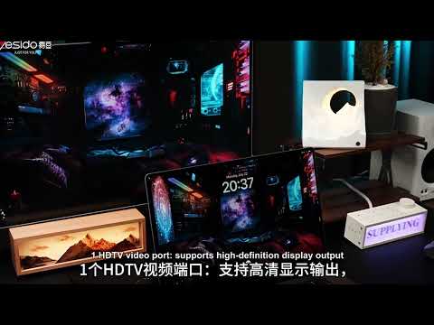 Yesido HB27 8 in 1 Type-C 3.1 Multifunctional HUB Adapter Docking Station(Dark Grey) - YouTube Video