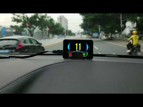 P16 Car HUD Head-up Display OBD2 Fault Code Elimination - YouTube Video