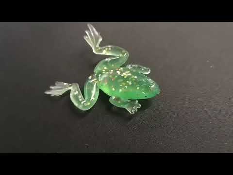 HENGJIA FO100 10pcs Anti-Hanging Bottom Floating Frog Black Fish Fake Bait Thunder Frog Bait, Size: 6cm 5g(Gray Black) - YouTube Video